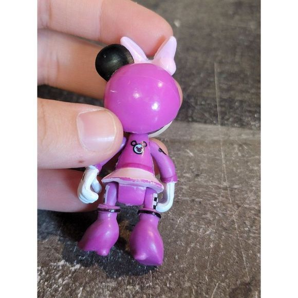 Purple Minnie mouse AS IS race car driver toy figure - Picture 3 of 4